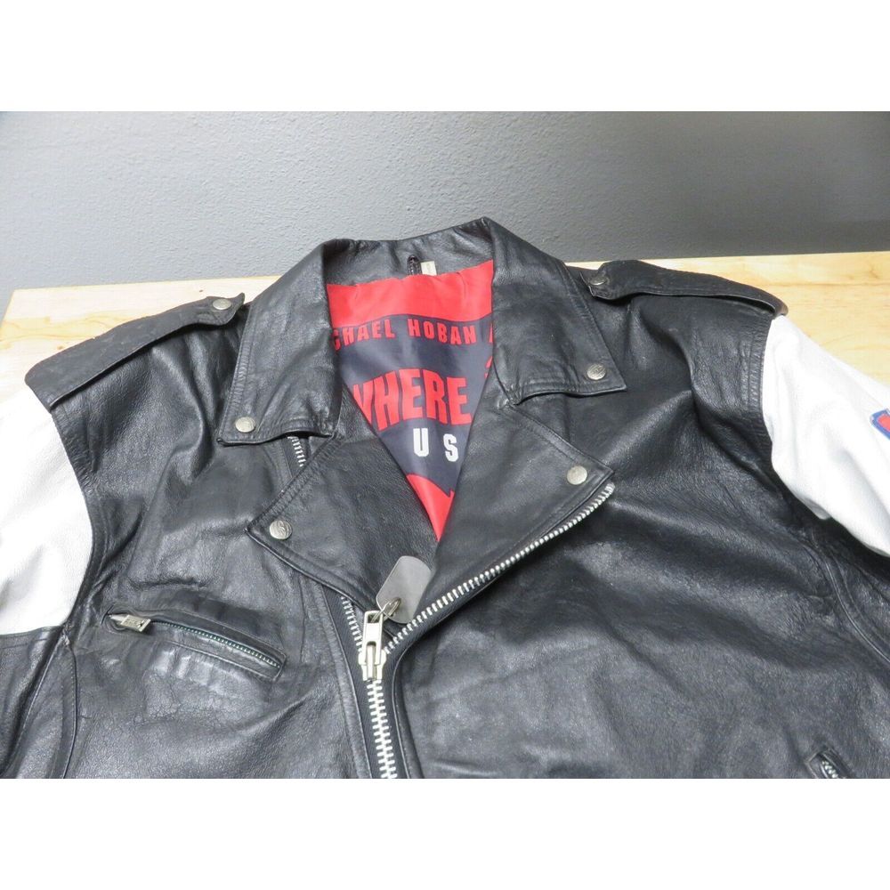 Vintage Black and White Bomber Jacket - Picture 9 of 16